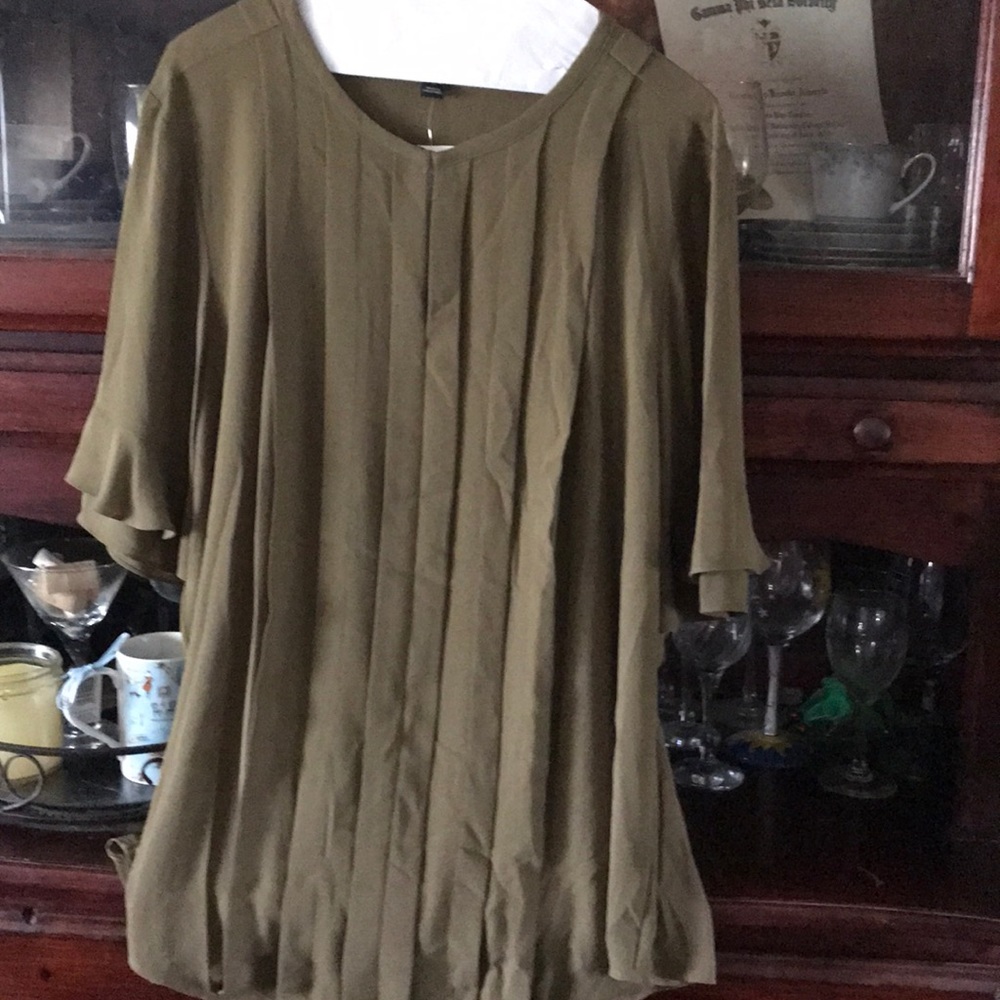 Ann Taylor pleated blouse. NWT